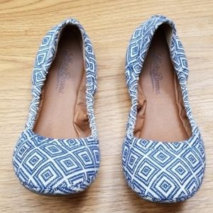Lucky Brand Shoes - Lucky Brand Blue Diamond Ballet Flats size 7 Lucky Brand Shoes - Lucky Brand Blue Diamond Ballet Flats size 7